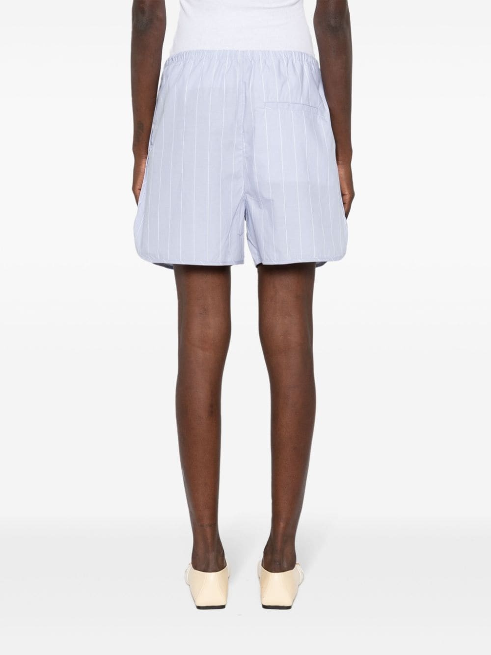 striped organic-cotton shorts - 4