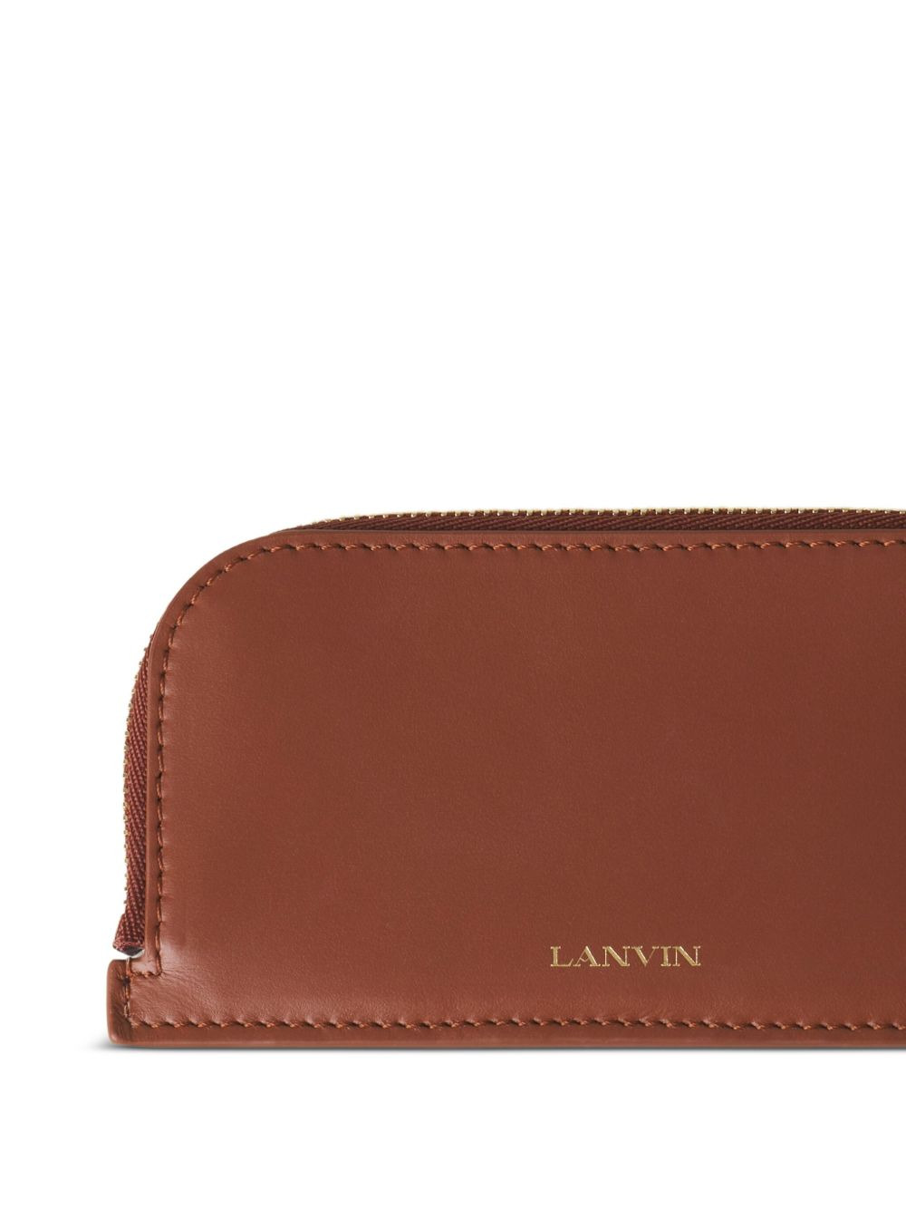 zip-around leather wallet - 3