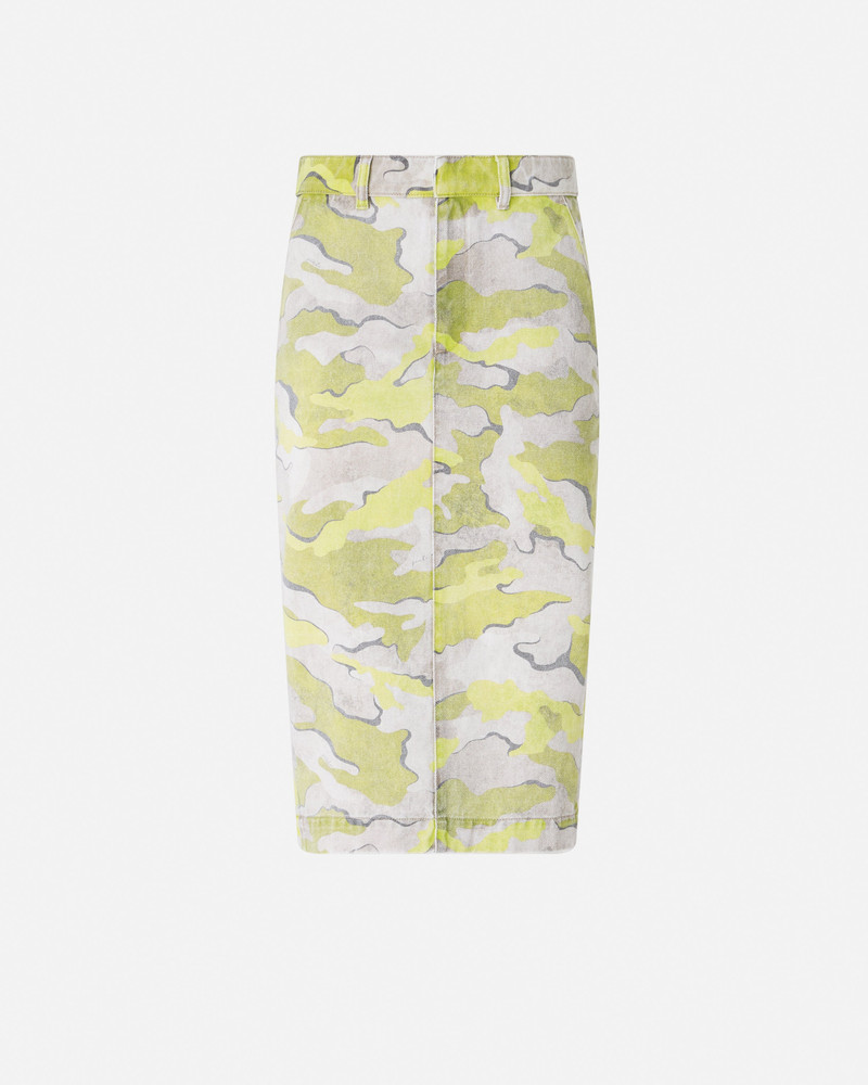 CAMOUFLAGE CALF-LENGTH SKIRT 1
