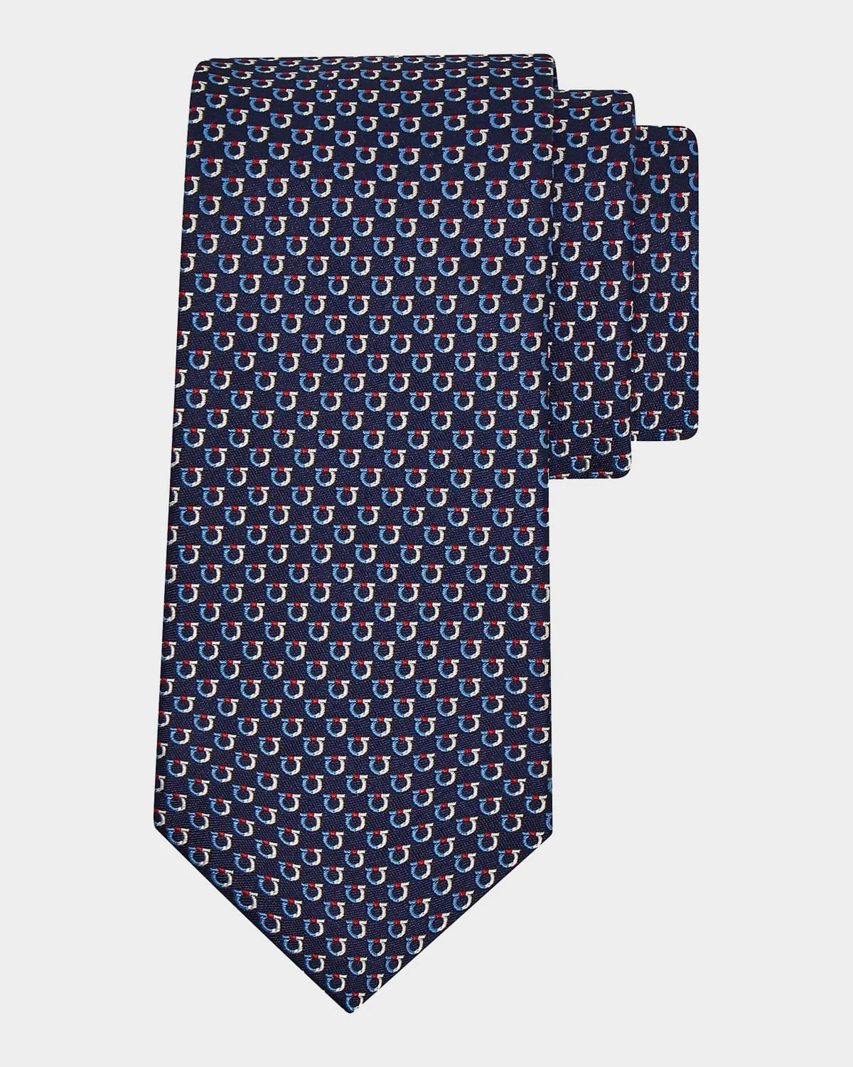 Men's Barzio Woven Micro-Gancio Silk Tie - 1