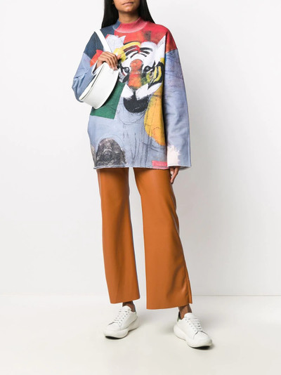 KENZO graphic tiger print jumper outlook