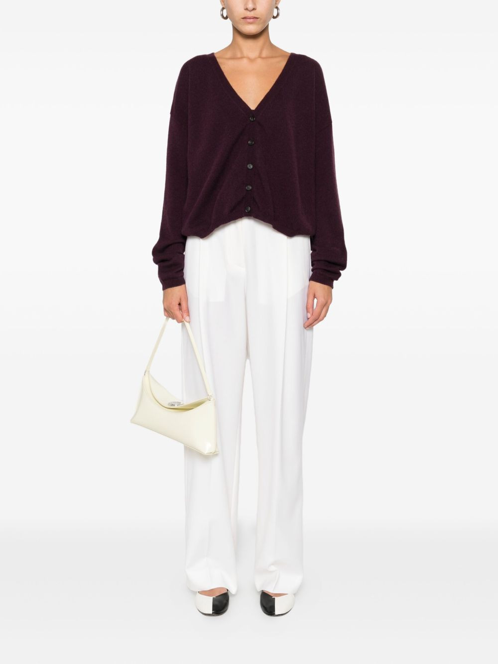 V-neck cashmere cardigan - 2