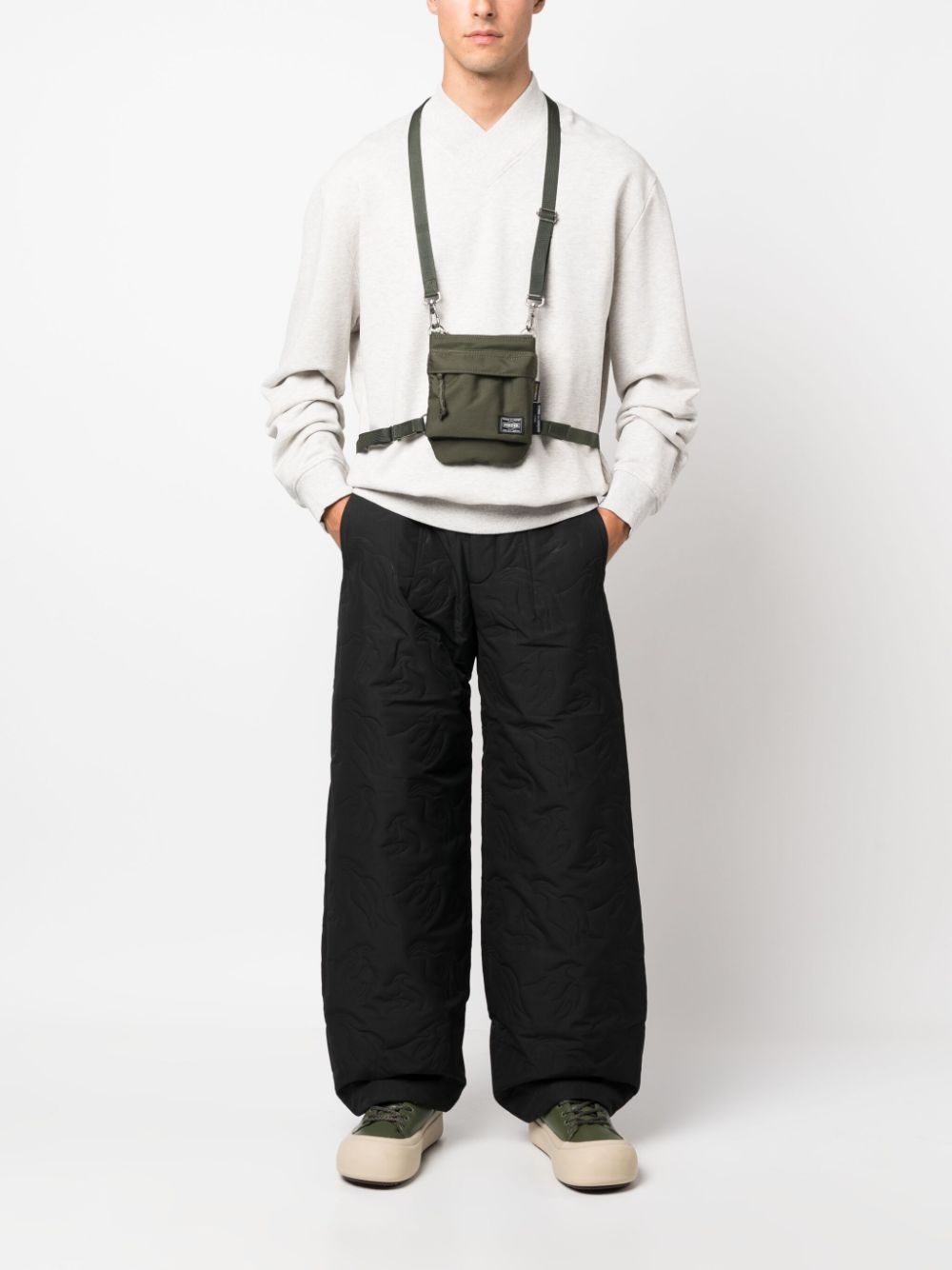 logo-patch messenger bag - 2