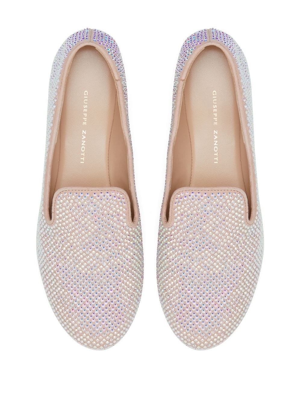 Lindy crystal embellished loafers - 4