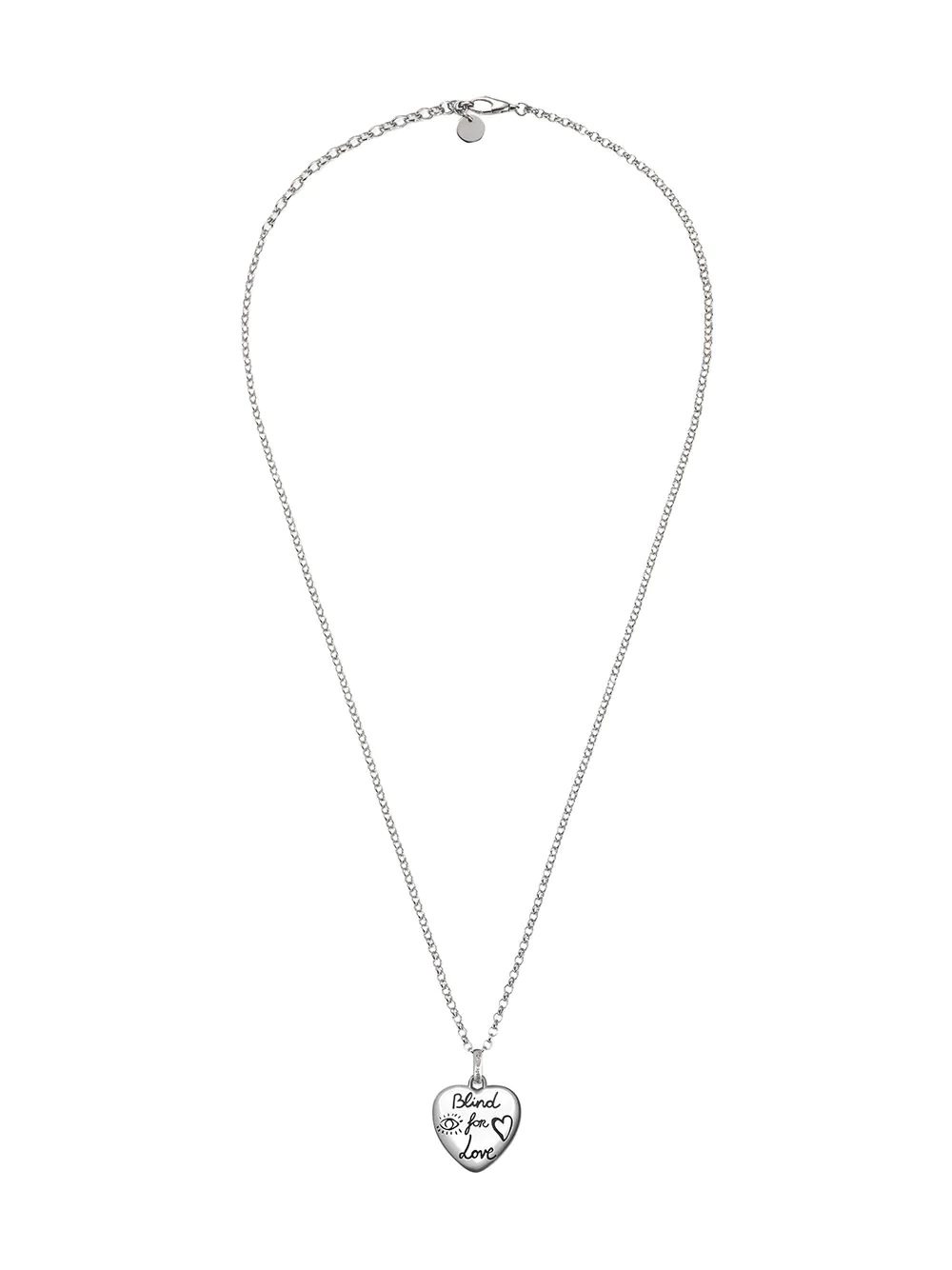 "Blind For Love" necklace in silver - 1