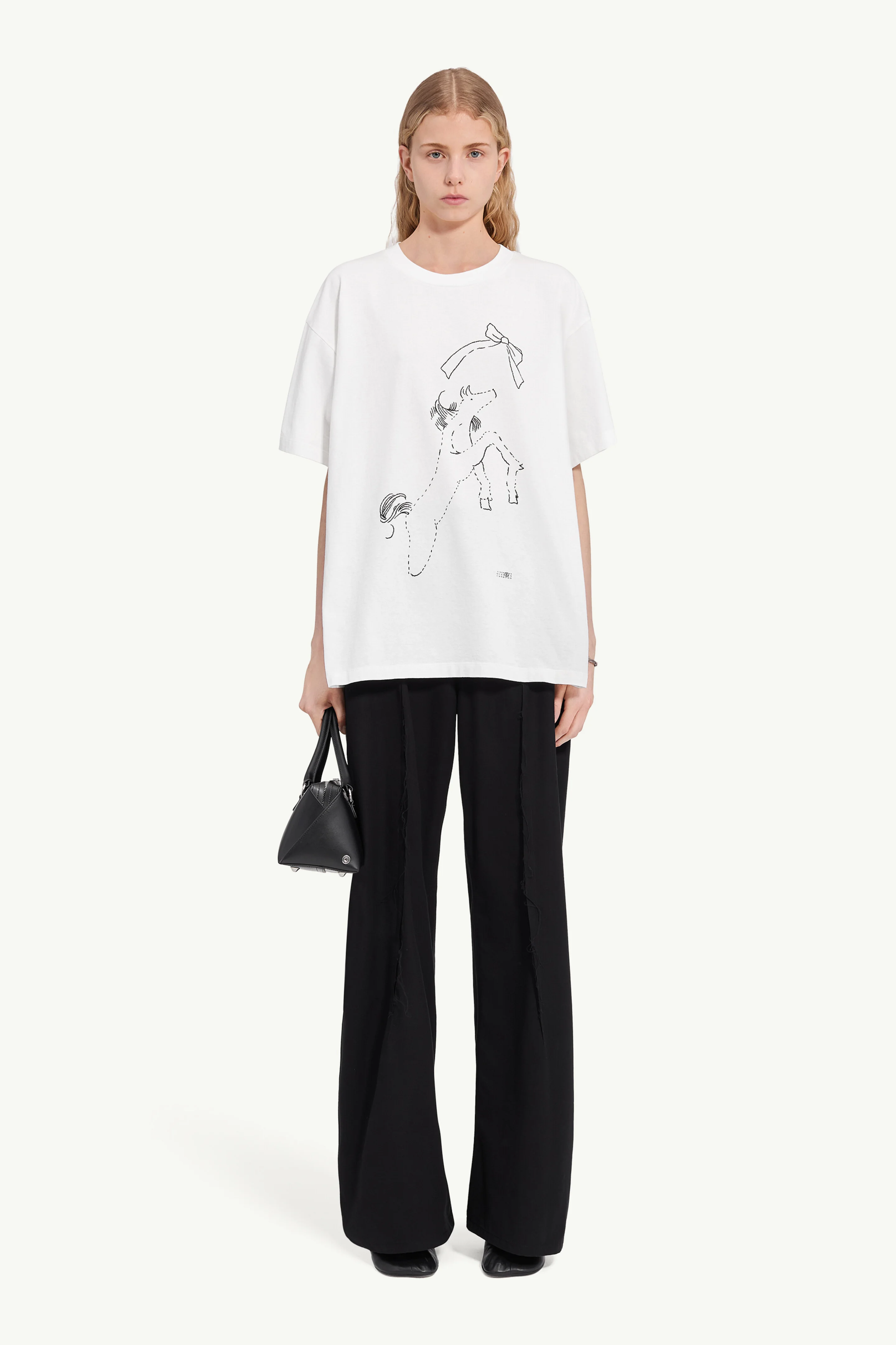 Horse print cotton T-shirt - 1