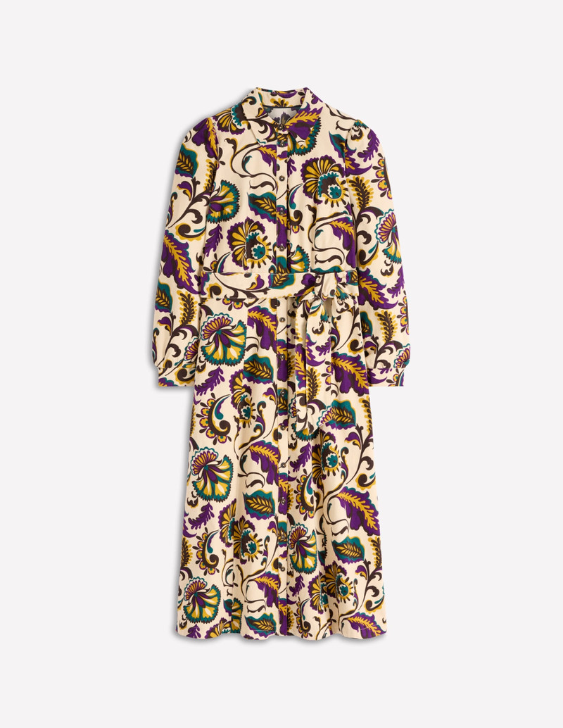 Clara Cord Midi Dress-Multi, Ornate Meadow 1