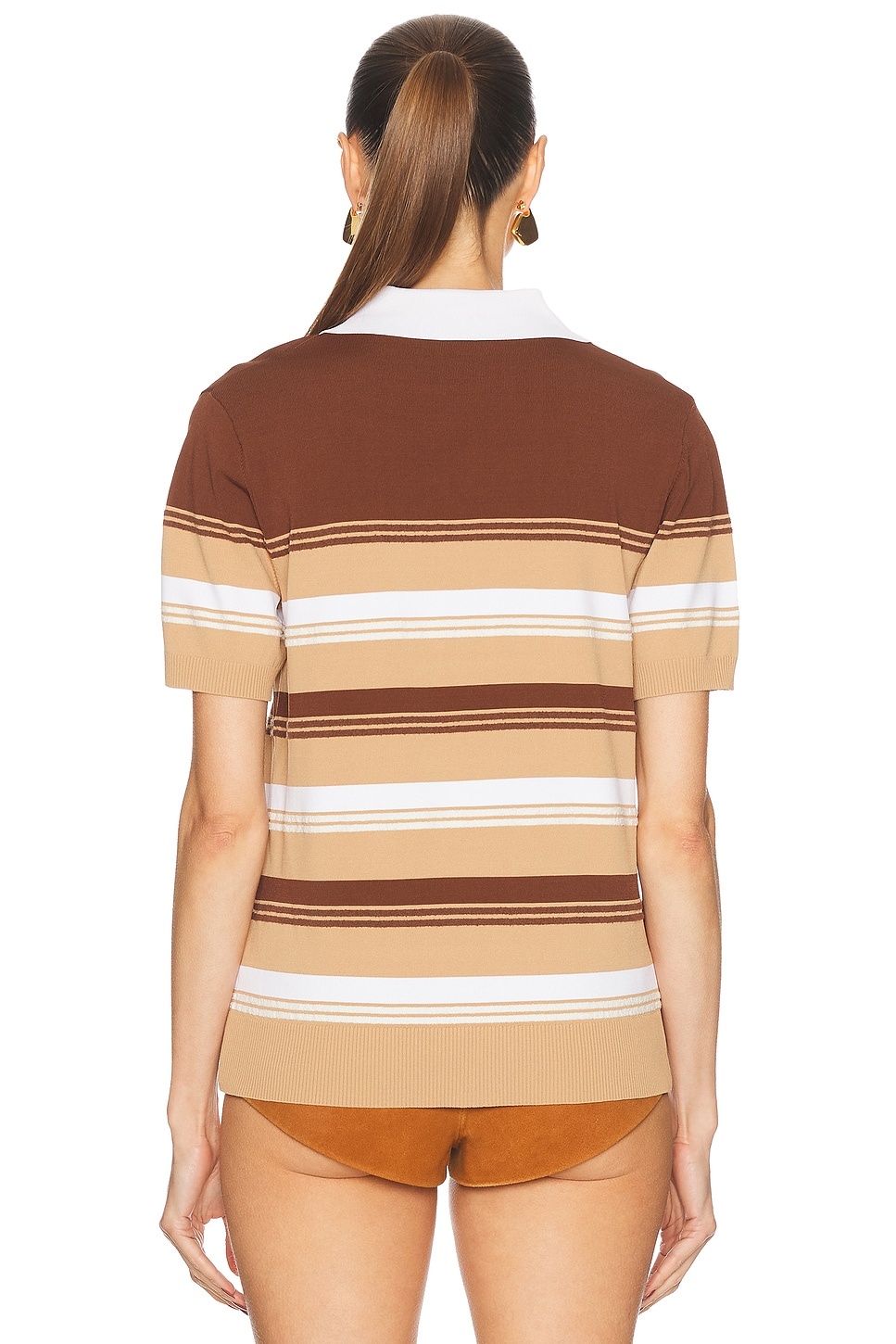 Chicano Striped Polo Top - 3