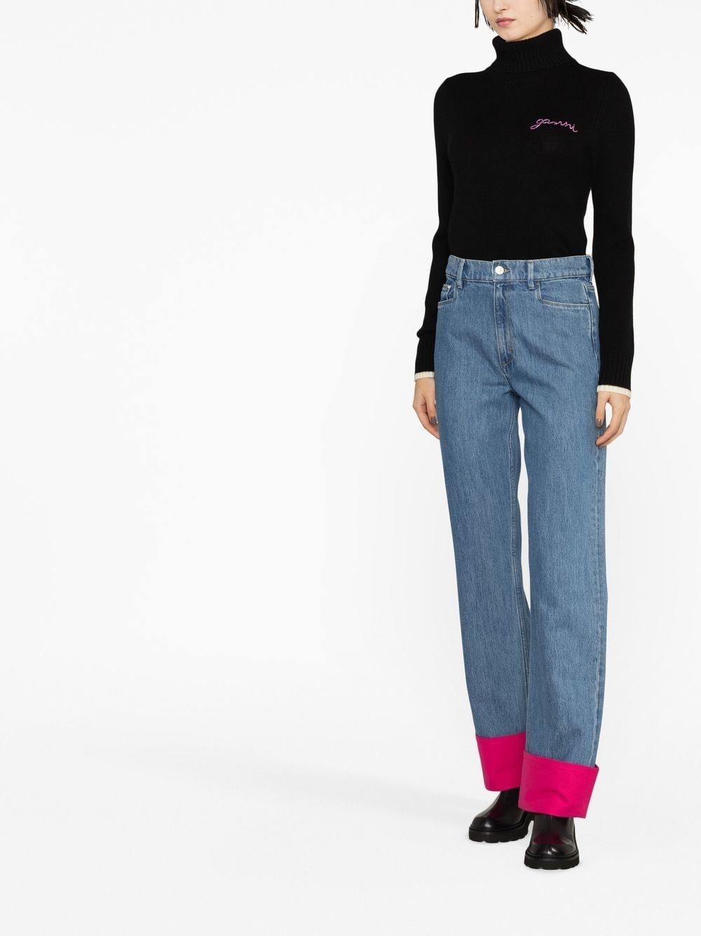 logo-embroidered jumper - 2