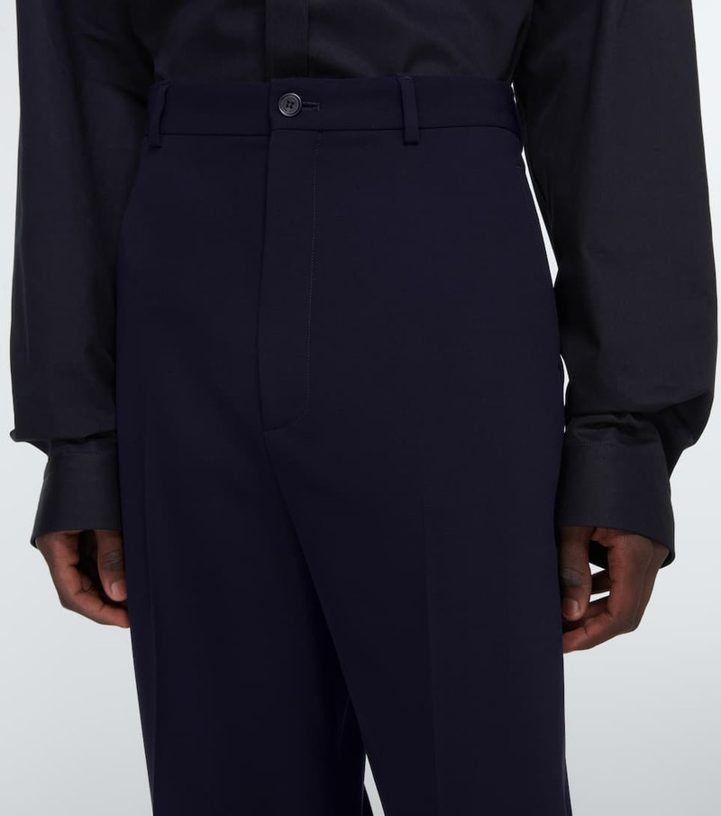 Mid-rise wool pants 5