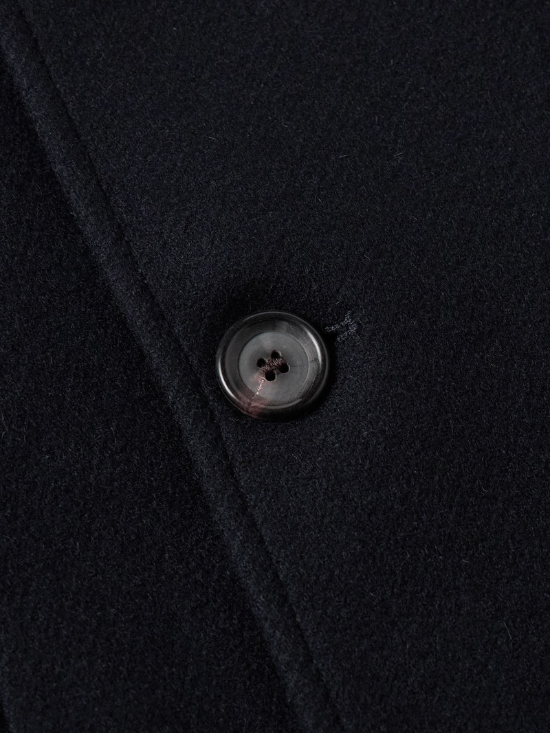 Albion Double-Breasted Felt Coat Navy 5