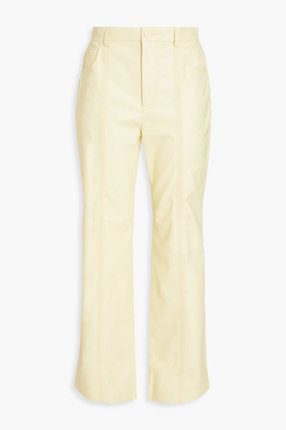 Jesca crochet-trimmed OKOBOR™ kick-flare pants - 1