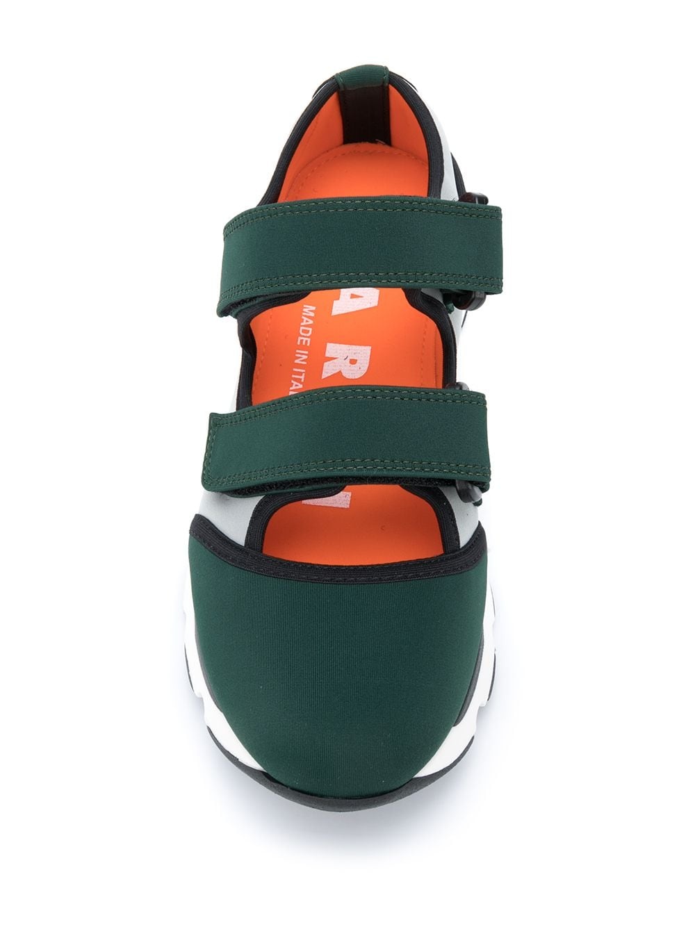 cut-out touch-strap sneakers - 4