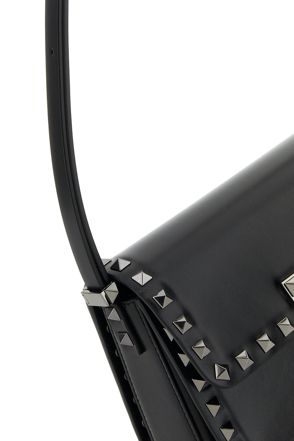 Black leather Rockstud23 shoulder bag - 4