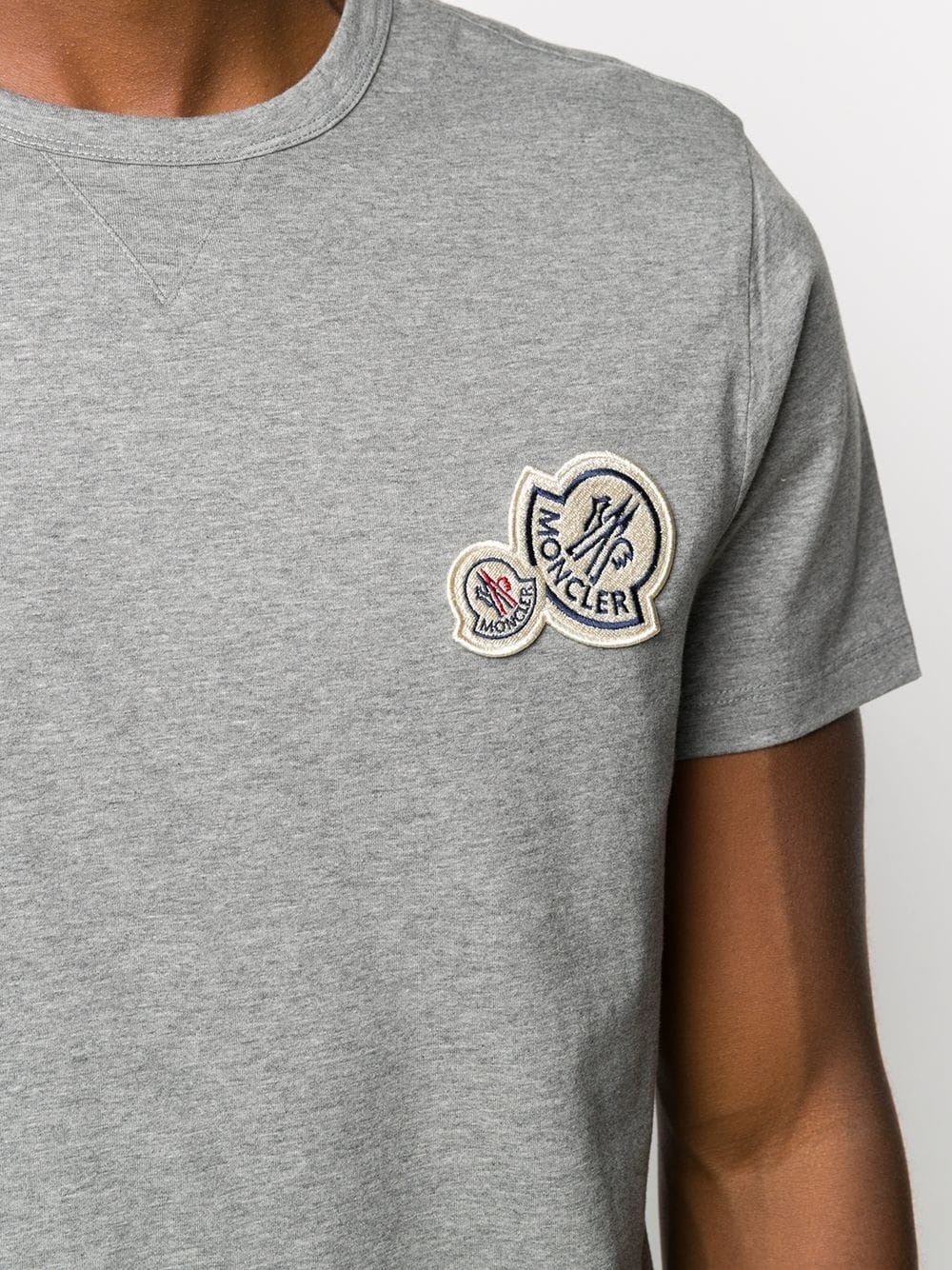 logo badge cotton T-shirt - 5