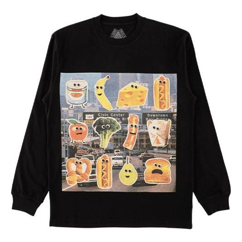 PALACE Payne Longsleeve Black Printing Long Sleeves Unisex P12LS002 - 1