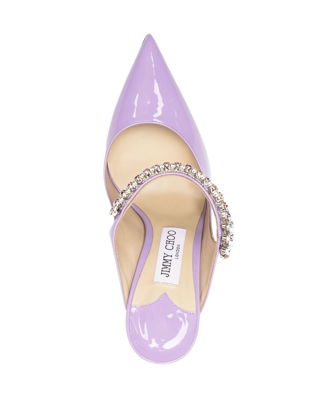 Bing 100mm crystal-embellished mules - 4