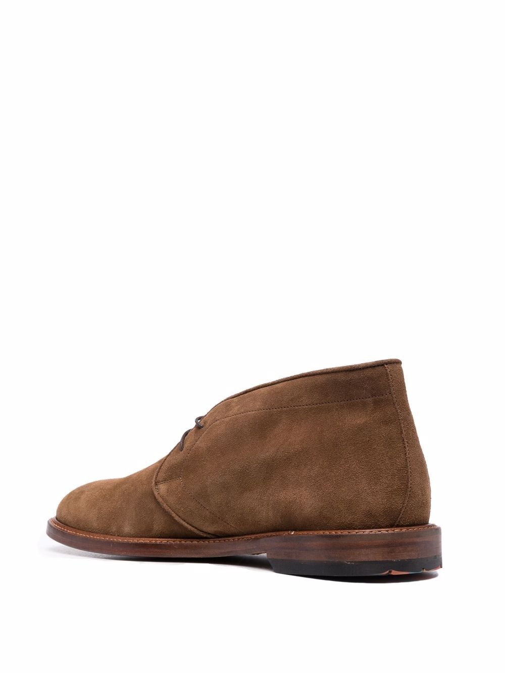 lace-up suede desert boots - 3