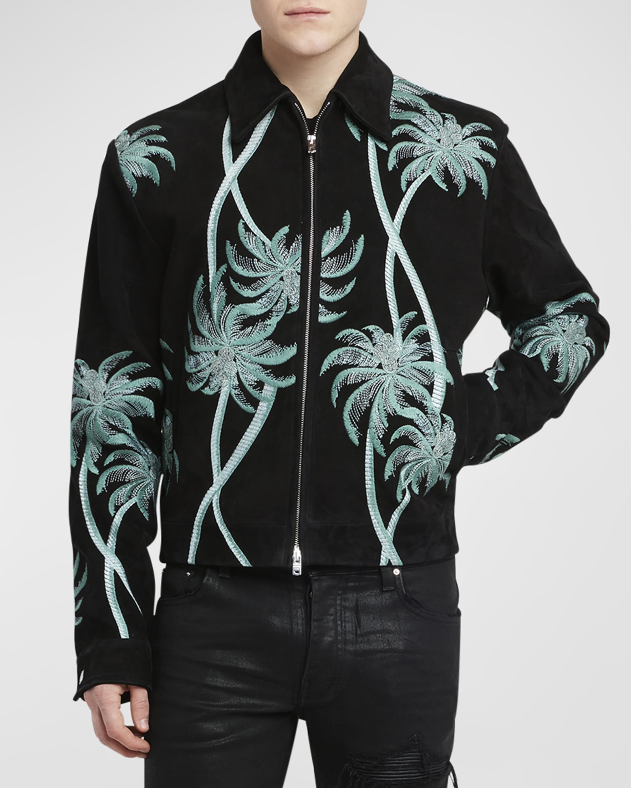 Men's Suede Palm Blouson Jacket - 2