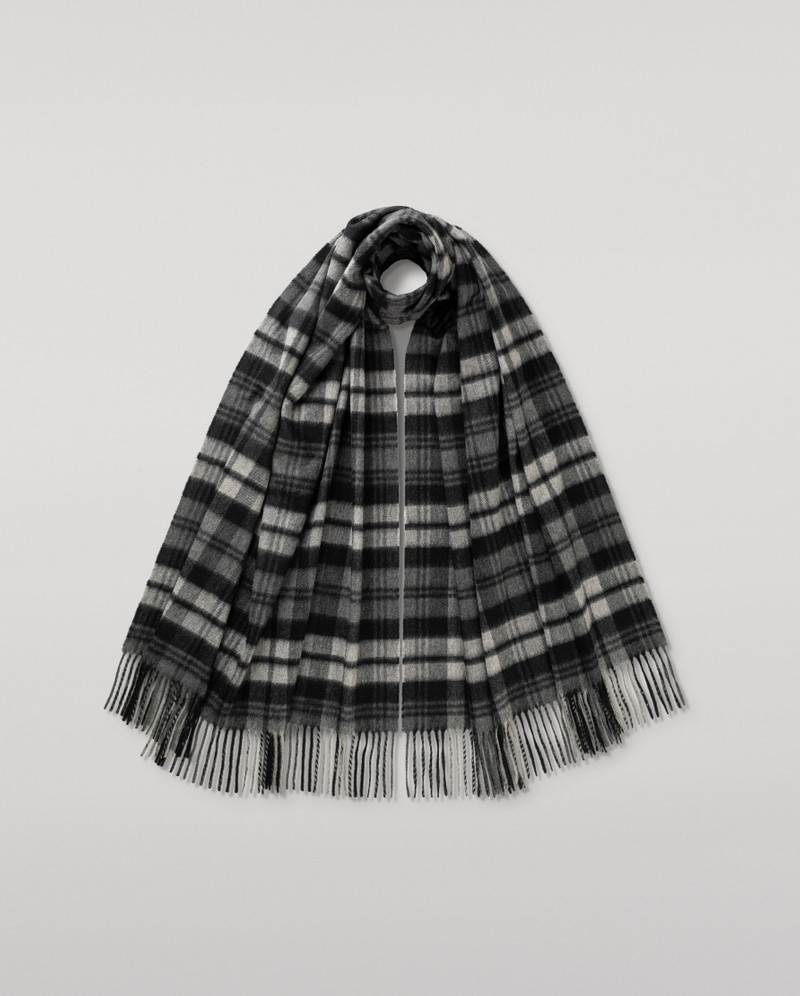 Grey Watch Dress Tartan Cashmere Stole 1