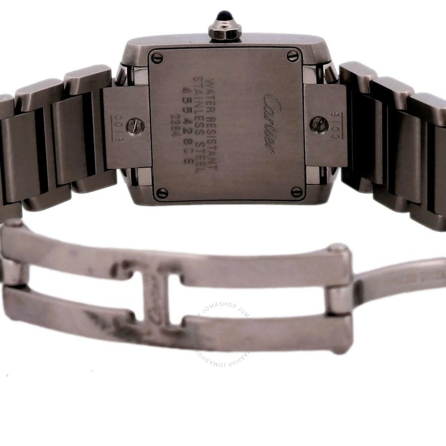 Pre-owned Cartier Tank Francaise Quartz Black Dial Men's Watch W51026Q3 - 5