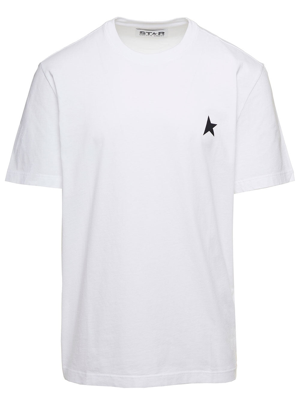Golden Goose Men Star M's Regular T-Shirt/ Small Star/ Blackboard - 1