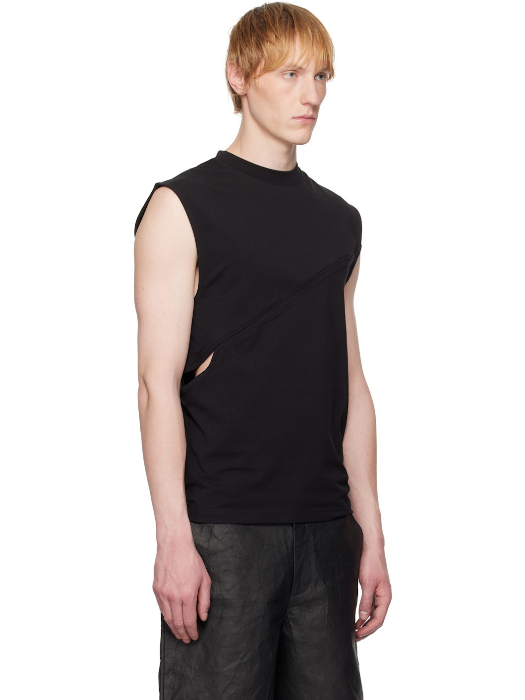Black Pleistos Tank Top - 2