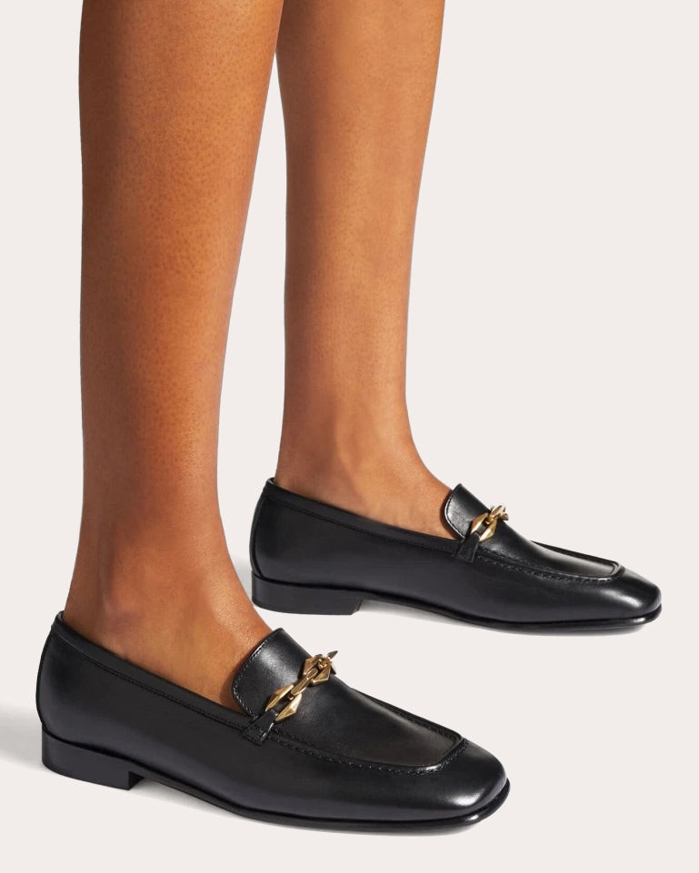 Diamond Tilda Embellished Leather Loafer - 2