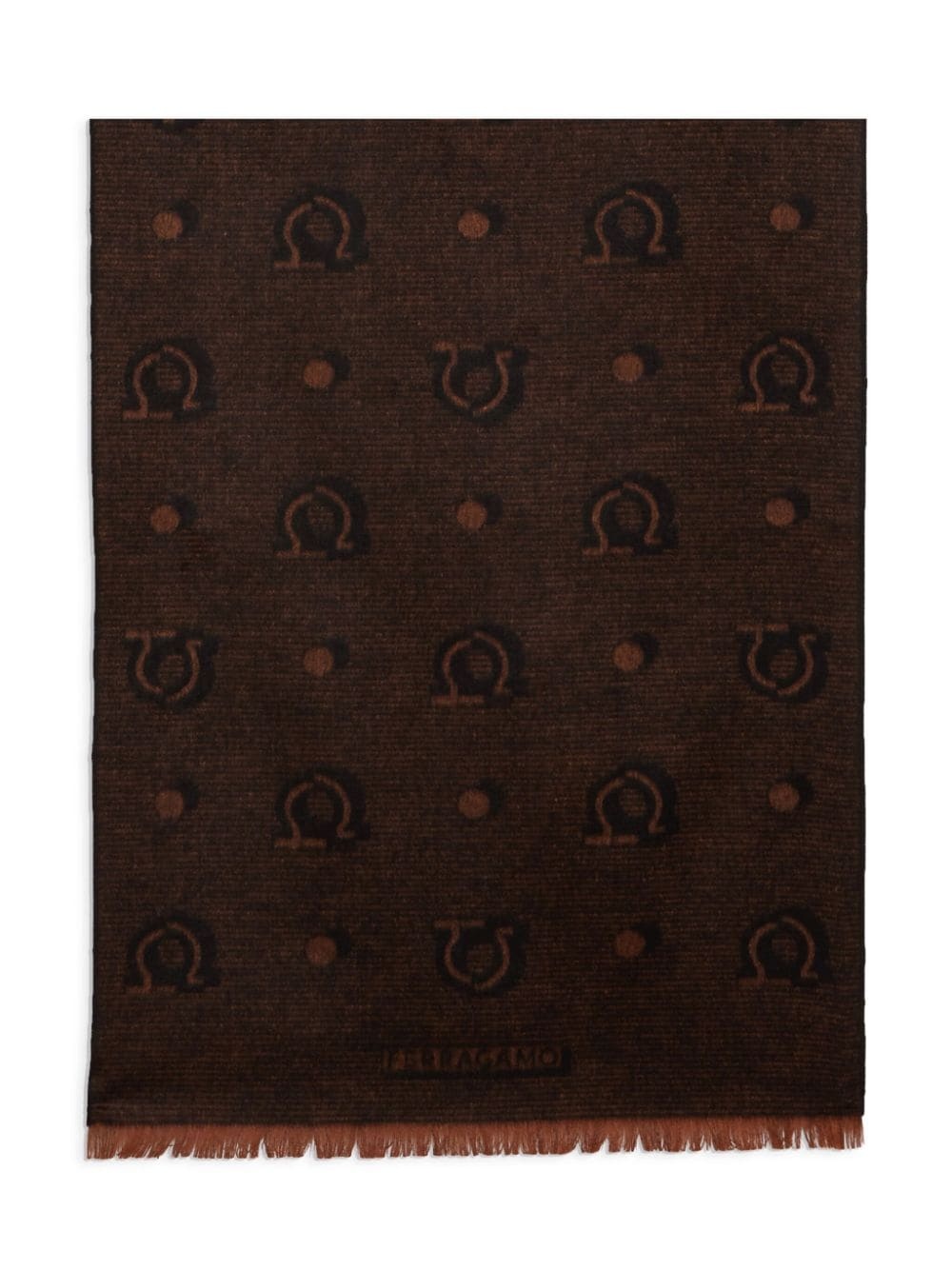 patterned-jacquard silk scarf - 3