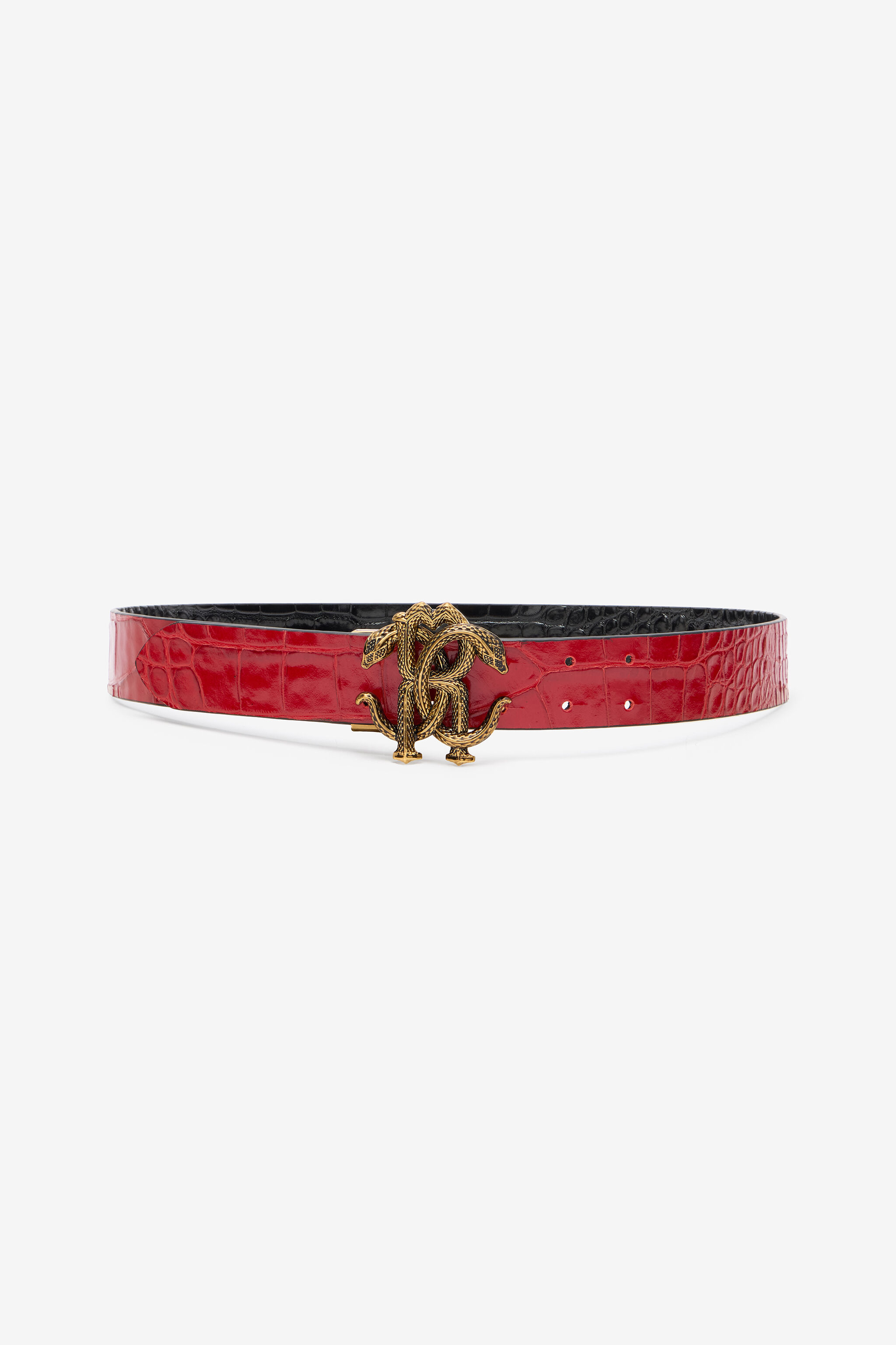 Reversible Belt With Mirror Snake Monogram - 2