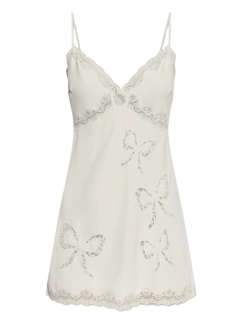 Cori lace bow mini dress - 1