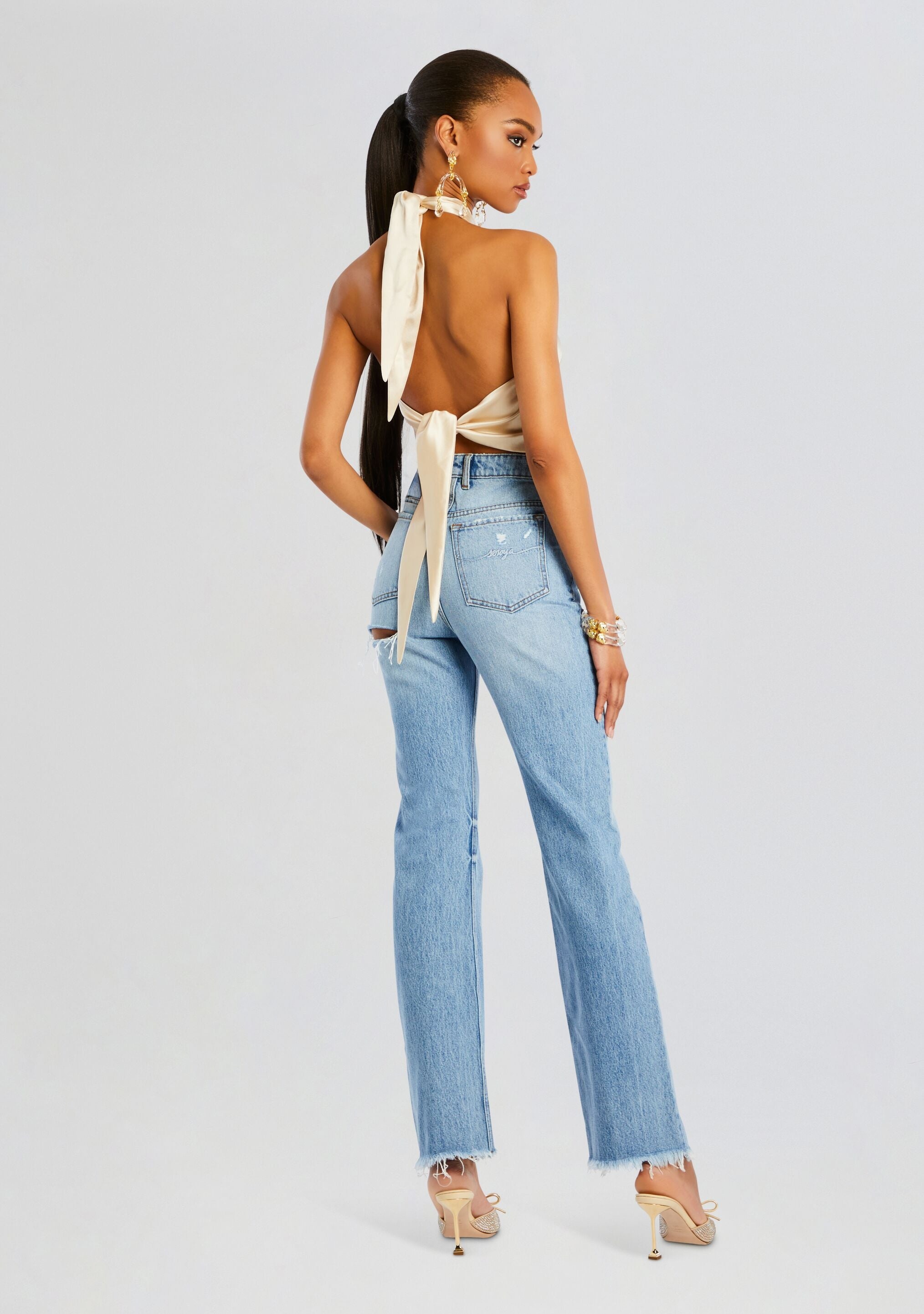 BROOKLYN HIGH RISE STRAIGHT JEAN - 4