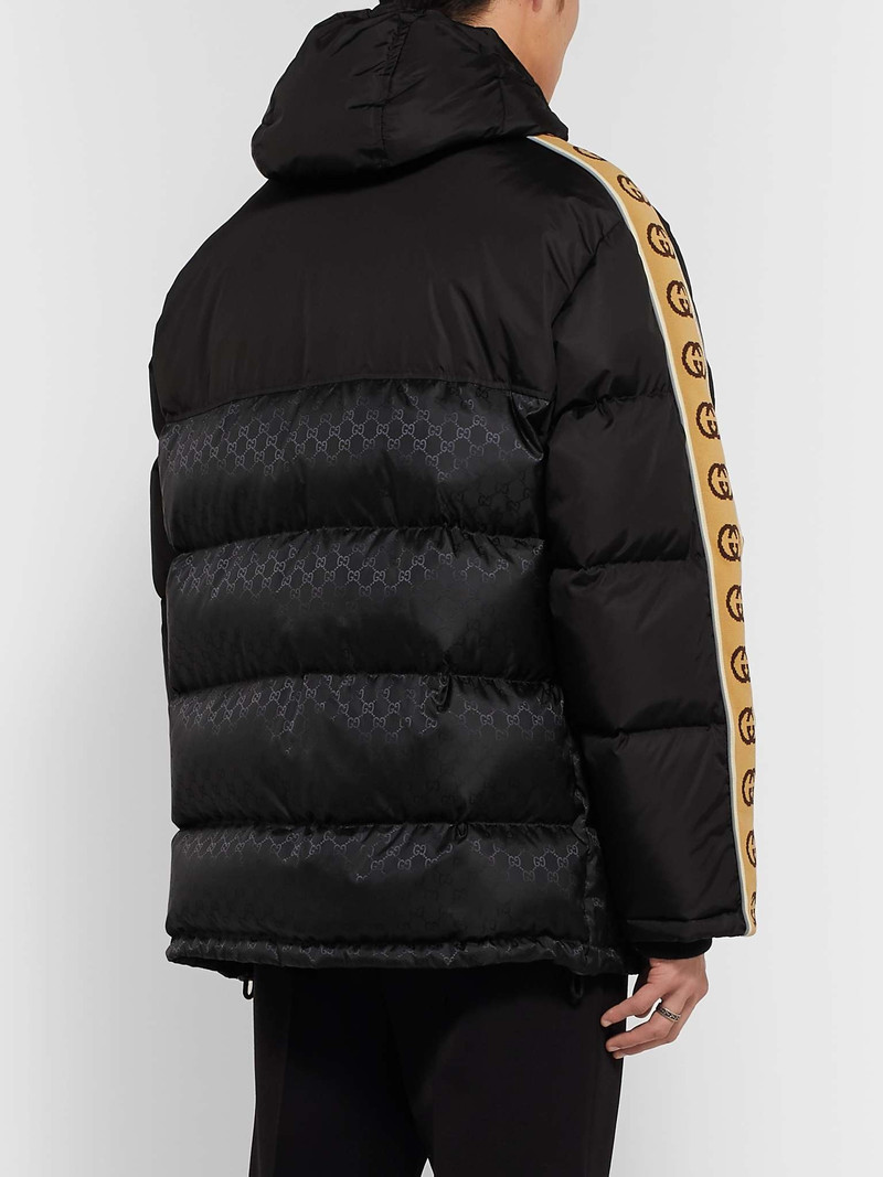 GG jacquard 나일론 퀼트 코트 5