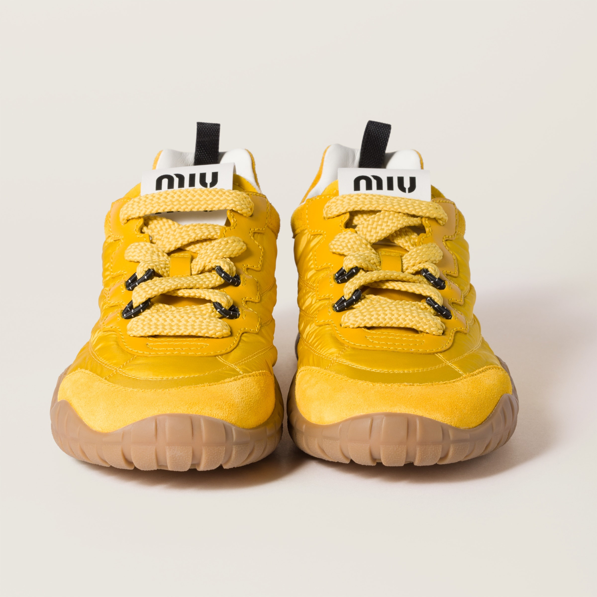【MiuMiu】Tyre technical fabric and suede sneakers 0400022953591_BEIGE?wid=600&