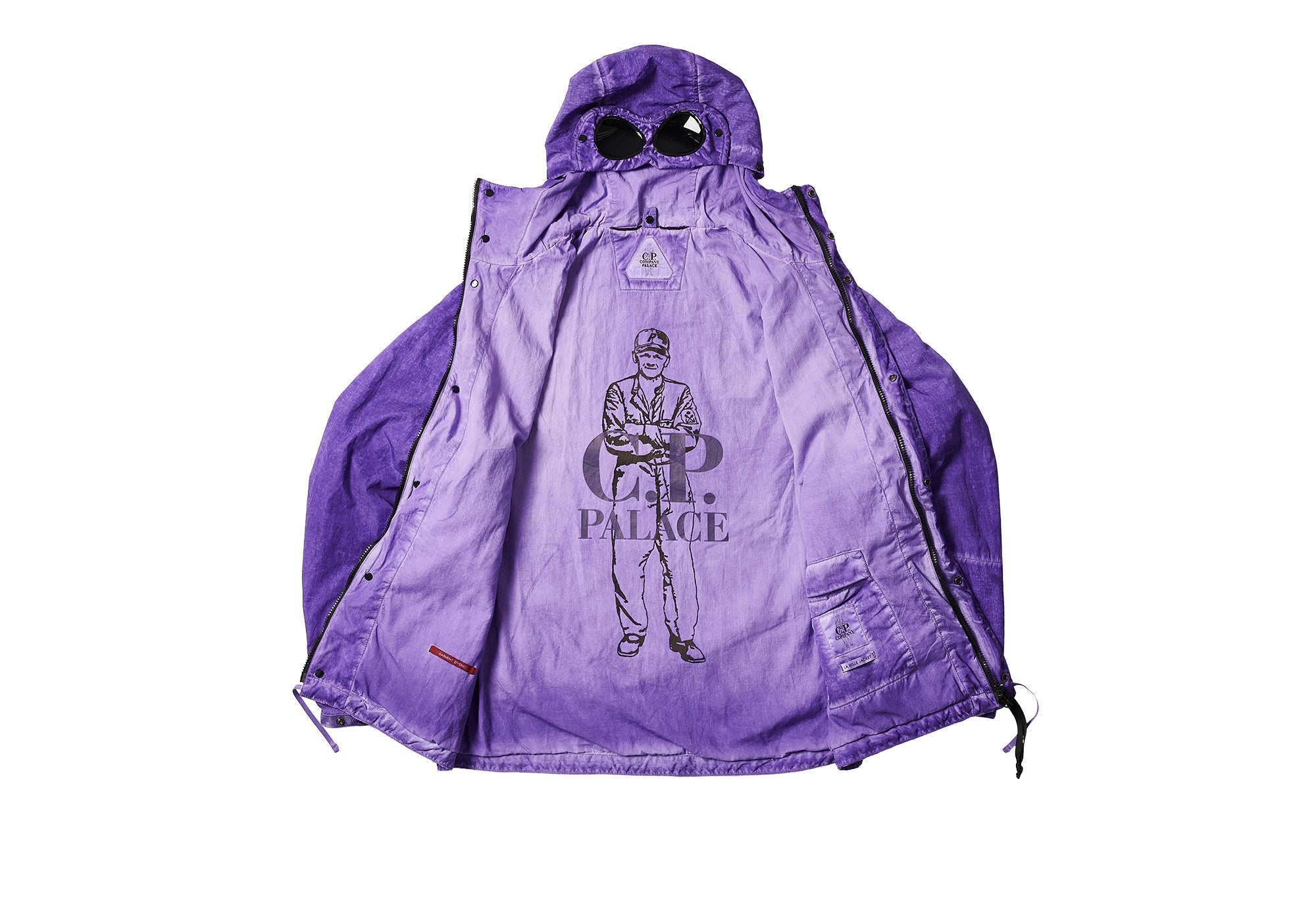 PALACE C.P. COMPANY SHELL GOGGLE JACKET PURPLE - 3