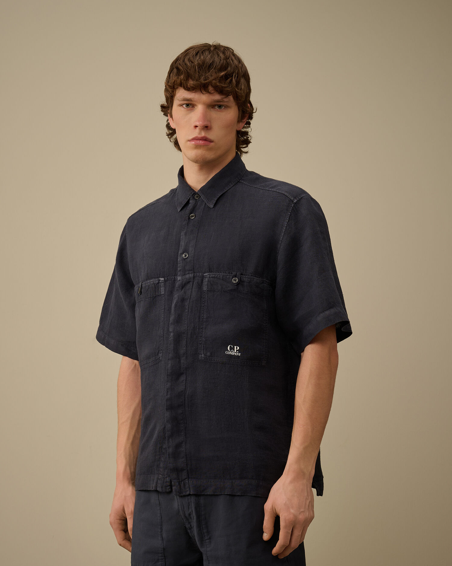 Linen Boxy Short Sleeve Shirt - 3