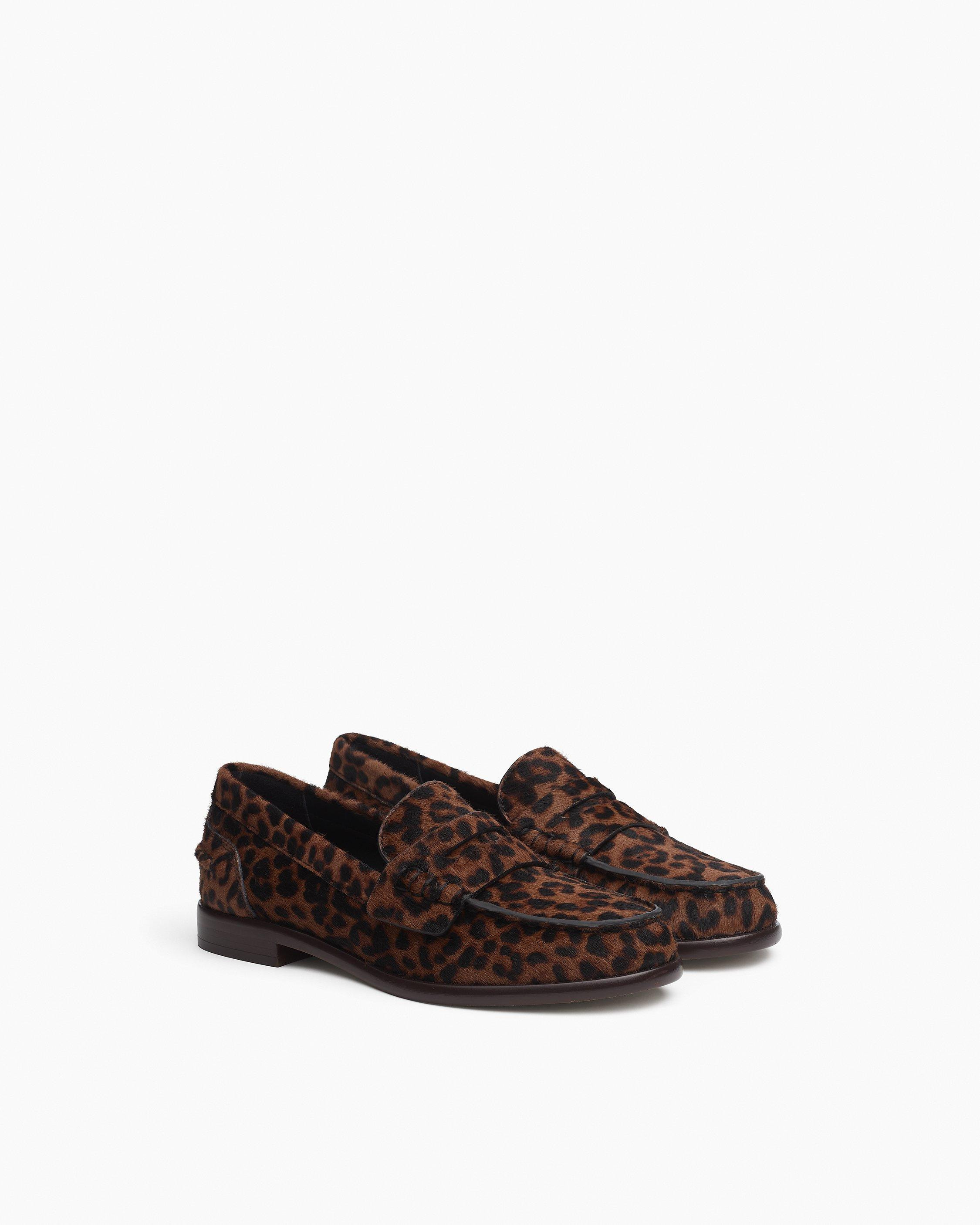 Carter Leopard Calf Hair Loafers - 3