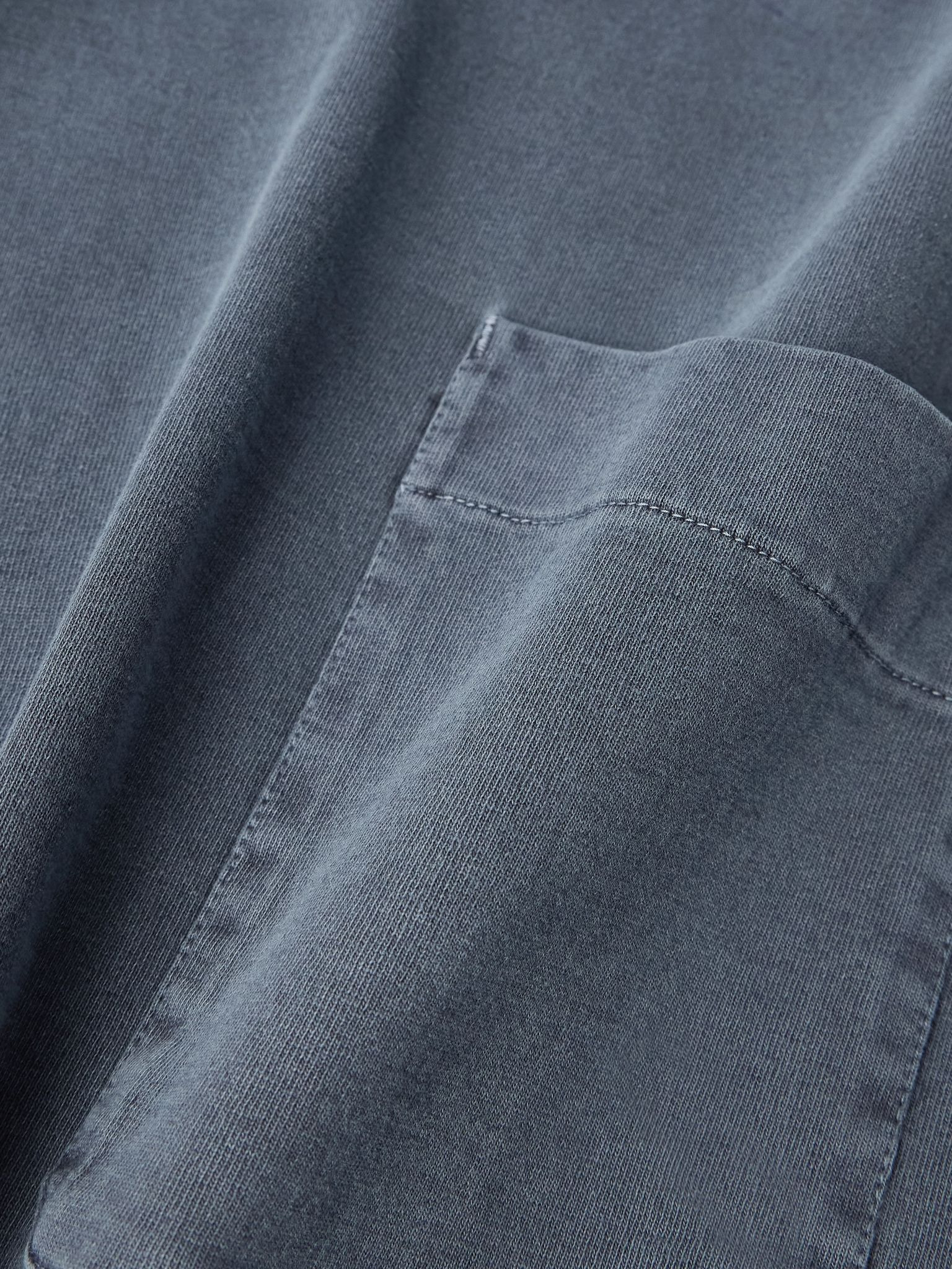 Garment-Dyed Cotton-Jersey T-Shirt Navy - 5