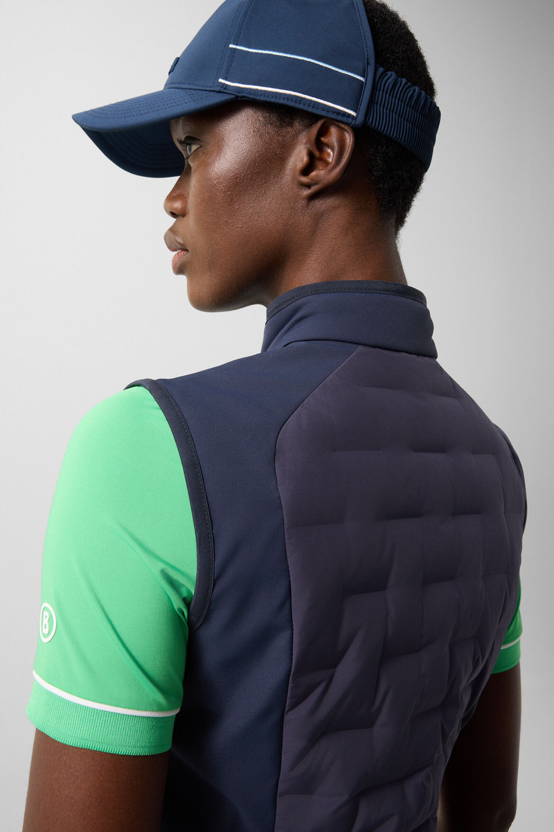 Lina hybrid vest in Navy blue 6