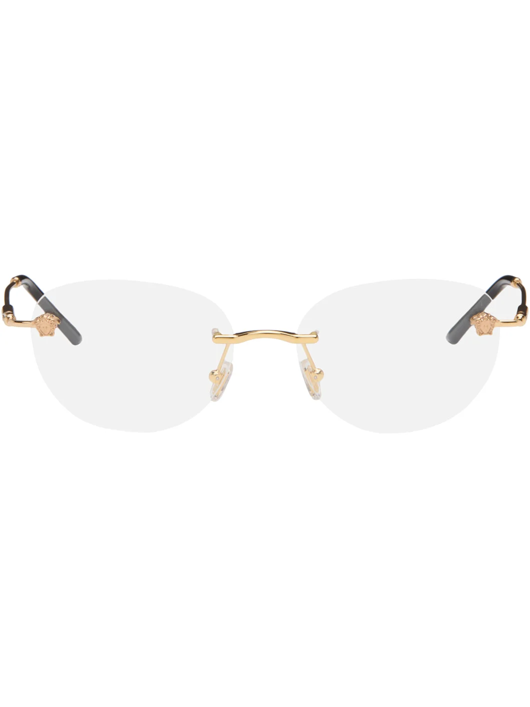 Gold Rimless Glasses - 1