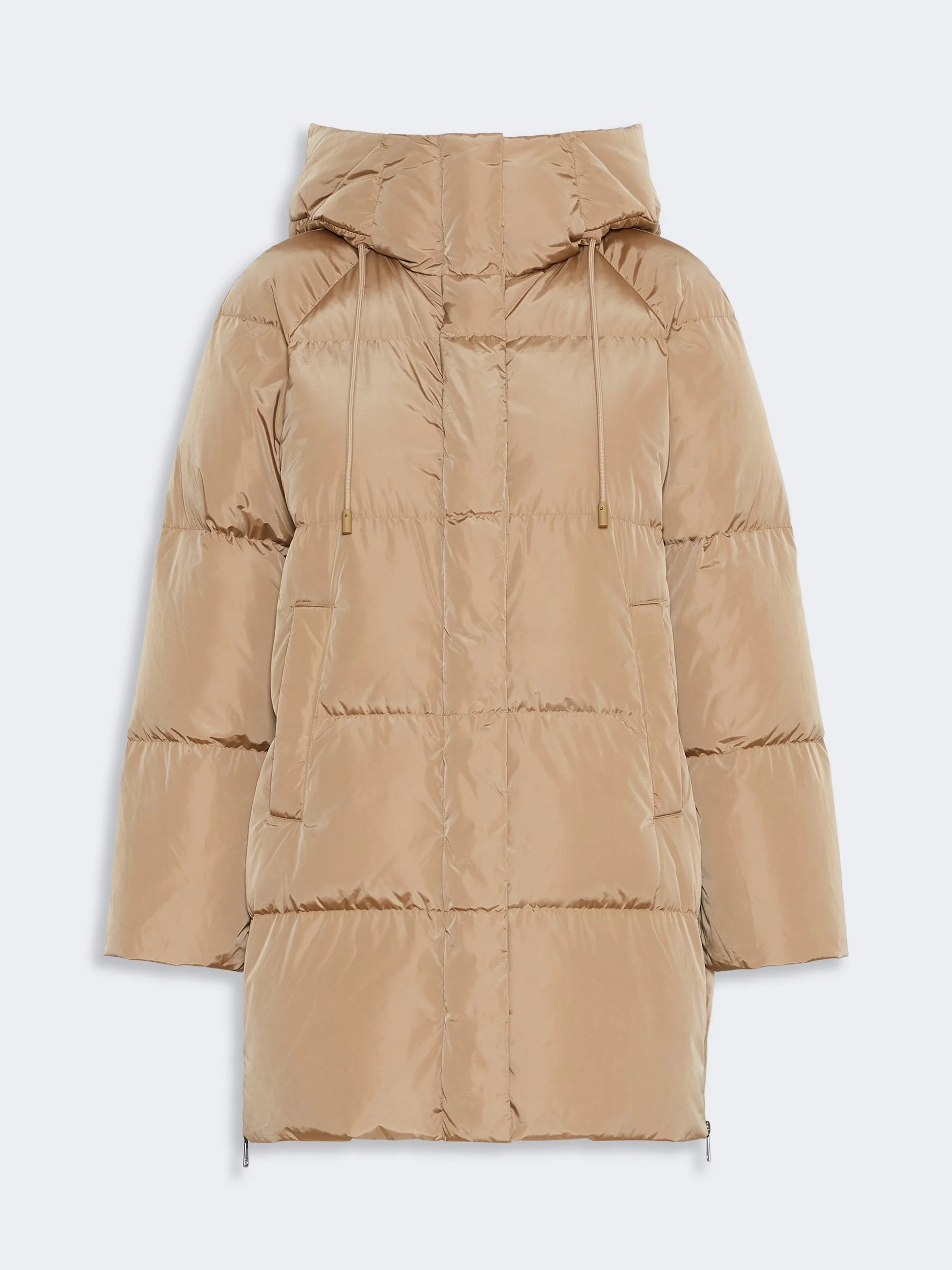 NEWBEMBO Midi parka in water-repellent taffeta - CAMEL - 1