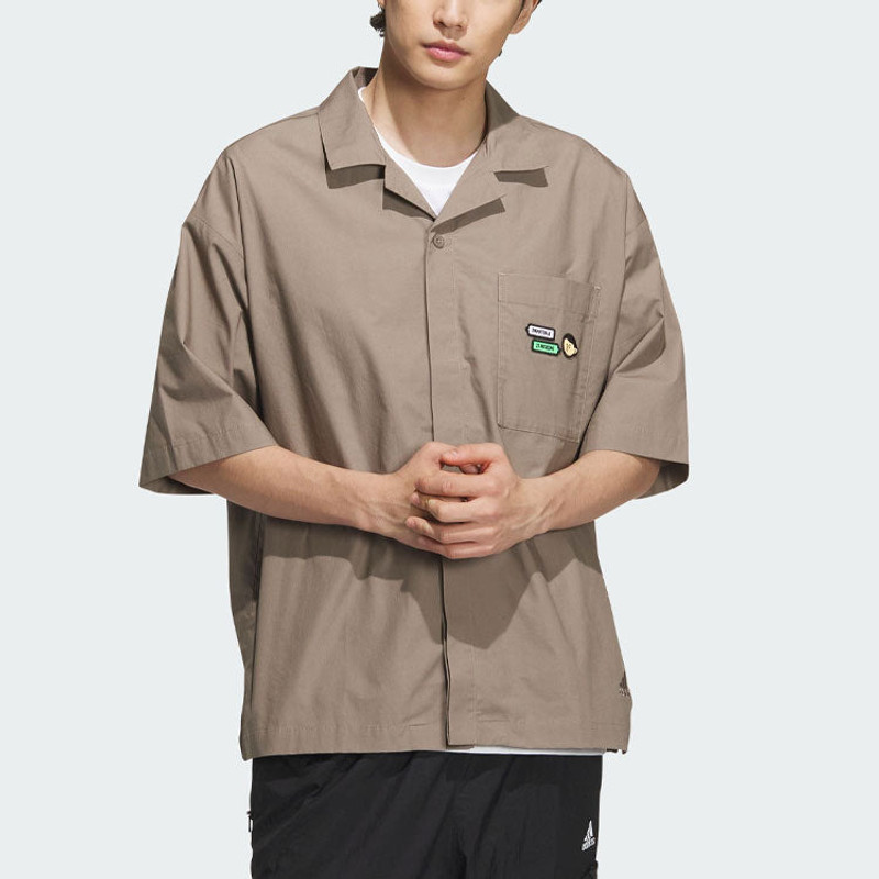 adidas adidas Graphic Shirts 'Brown' IA8099 outlook