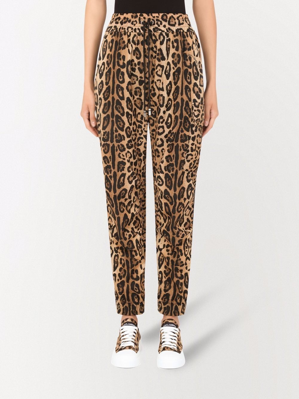 leopard-print track pants - 3