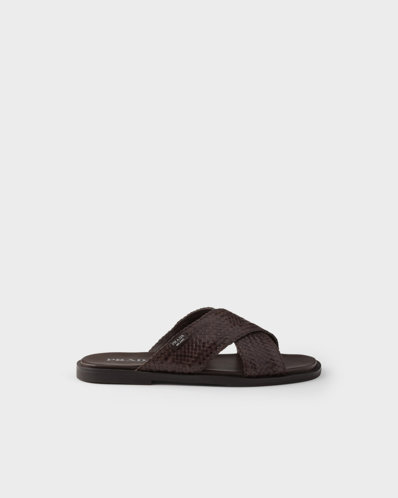 Prada Crisscross slides outlook
