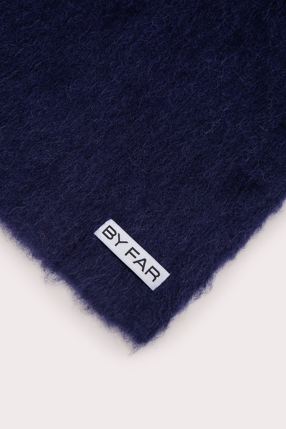 SOLID BRUSHED SCARF INK ALPACA - 2
