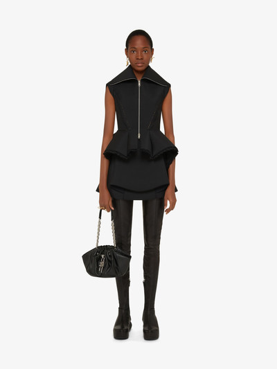 Givenchy SKIRT IN WOOL WITH APRON EFFECT outlook