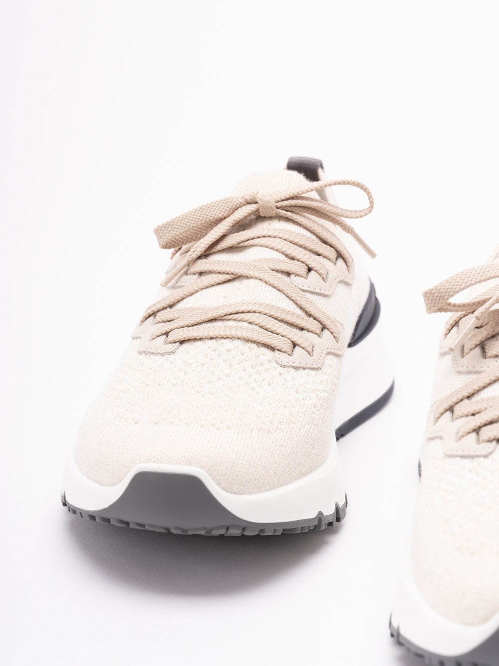Brunello Cucinelli Men Knit Sneakers - 5
