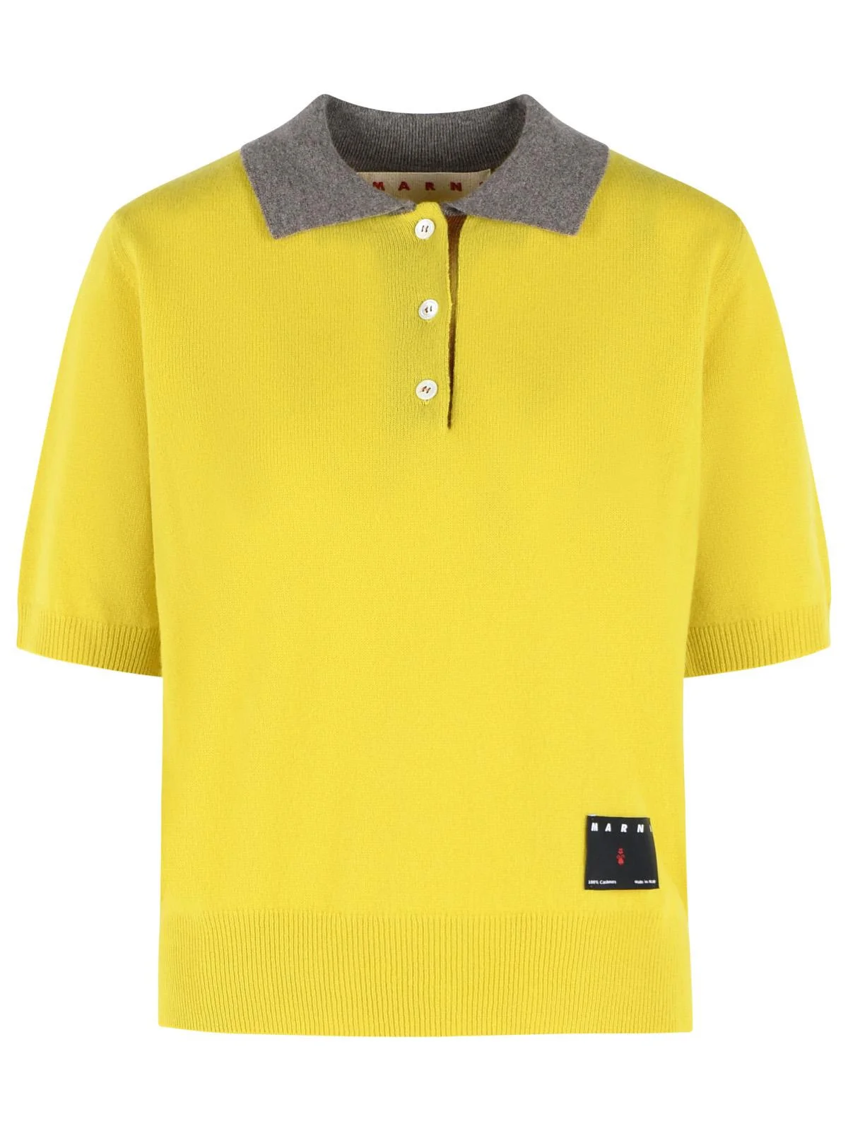 Marni Cashmere Polo Shirt Yellow Women - 1
