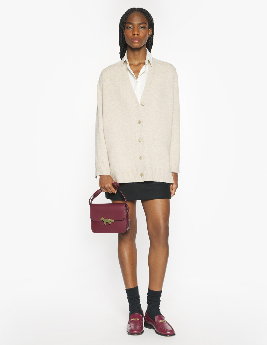 MERINO WOOL LONG CARDIGAN - 2
