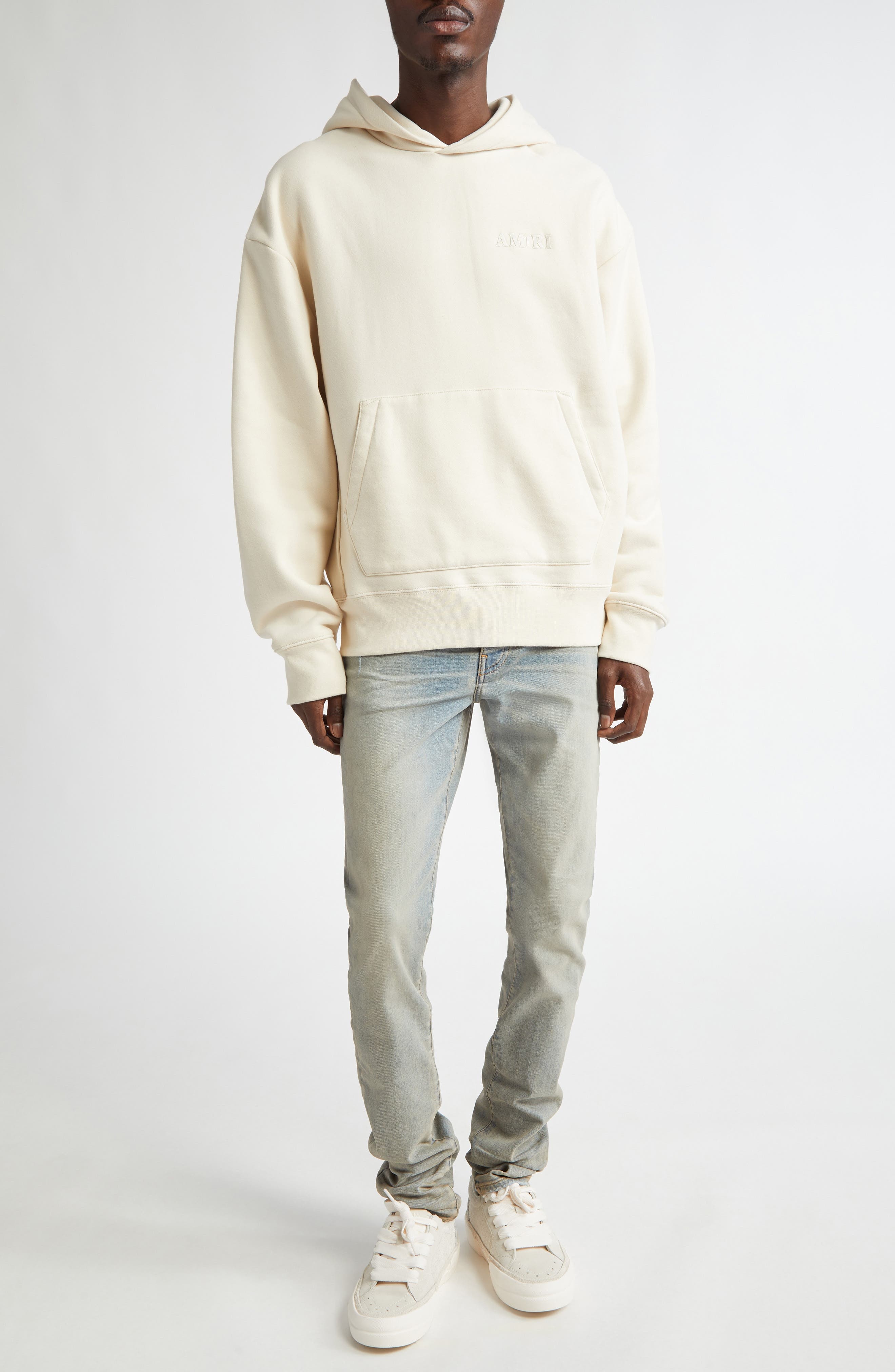 AMIRI Stack Slim Fit Jeans in Antique Indigo at Nordstrom - 2